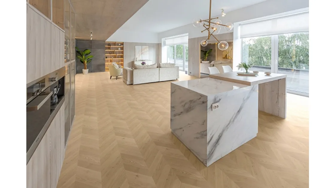 Parquet in legno Rovere Vicenza Oximoro Palladio S650 di Skema