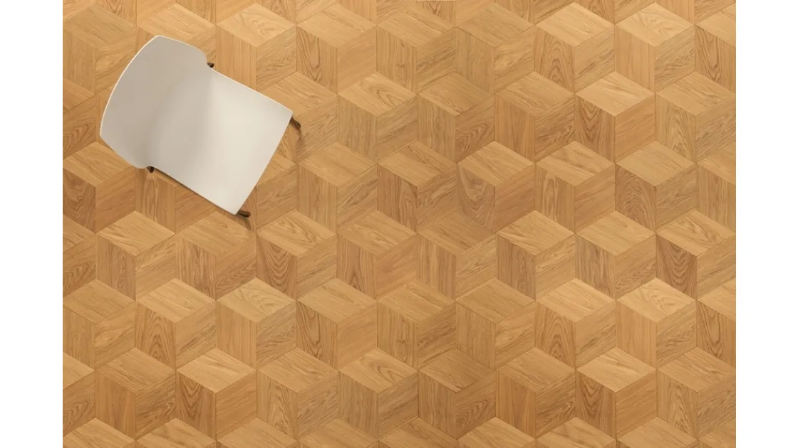 Parquet in legno Yles Natural Hexagon di Skema