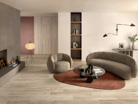 Piastrelle effetto legno Bio Attitude Almond di Lea Ceramiche