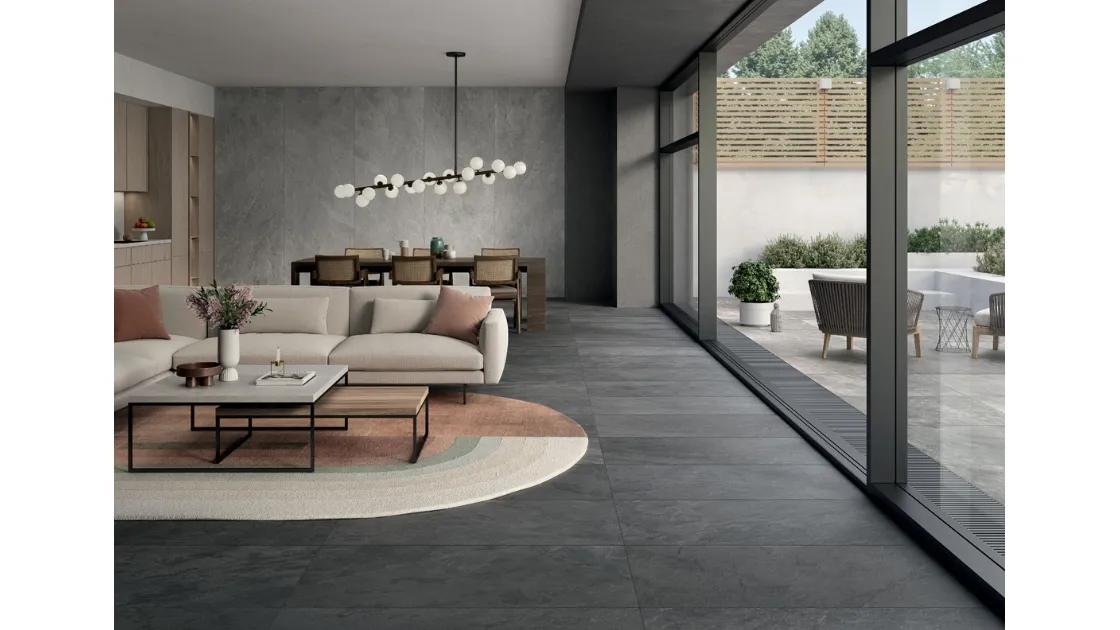 Piastrelle Waterfall Silver Flow e Gray di Lea Ceramiche