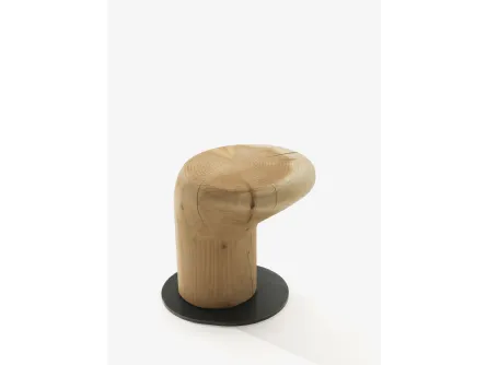 Sgabello Bitta in legno massello di cedro profumato di Riva1920