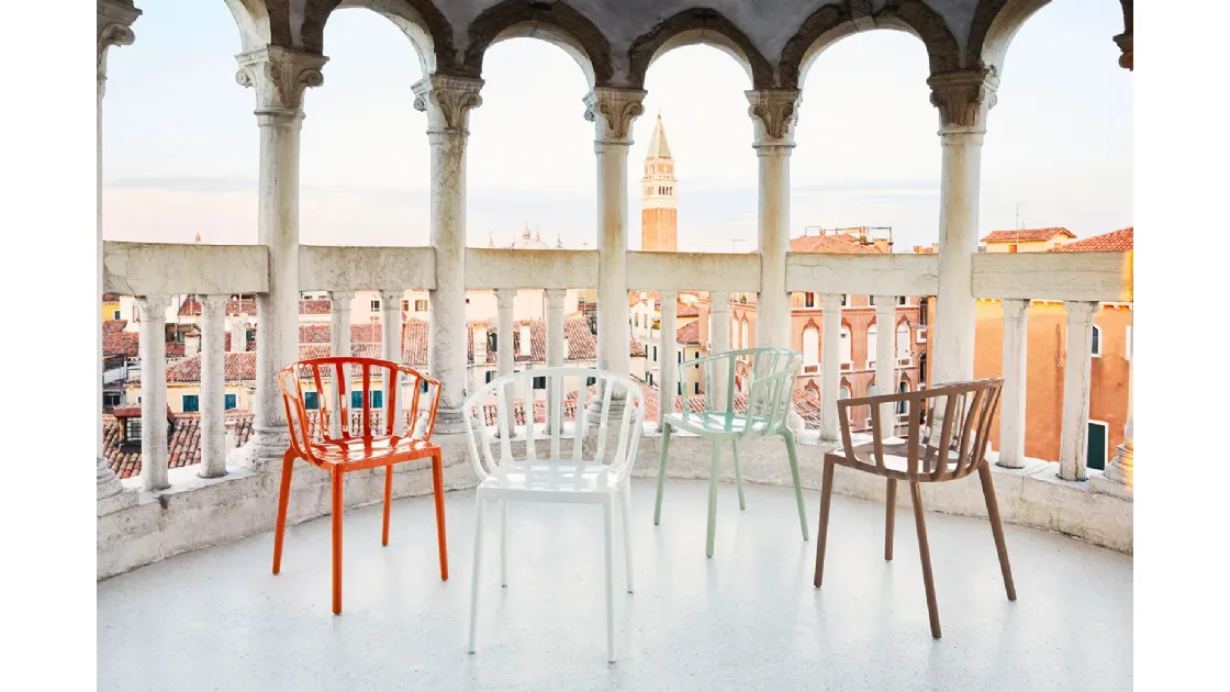 Sedia impilabile Venice di Kartell