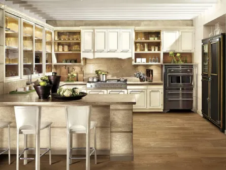 Cucina Classica con penisola Living Style 1 de L'Ottocento