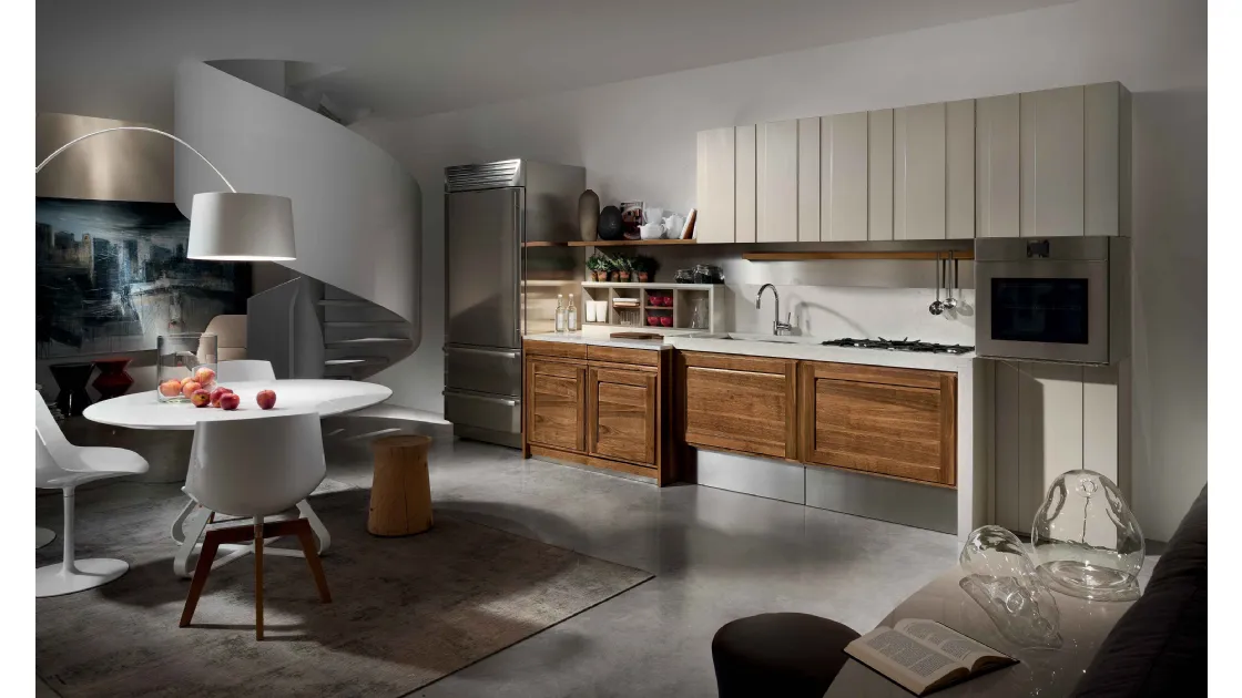 Cucina Design lineare Canaletto 1 de L'Ottocento