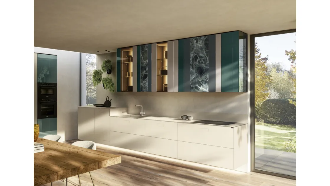 Cucina Design ad angolo NOW Project 2831 di Lago