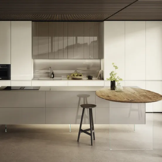 Cucina Design con isola NOW Project 2832 di Lago