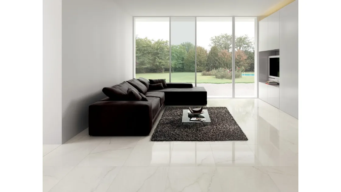 Piastrelle effetto marmo Dreaming Crystal White di Lea Ceramiche