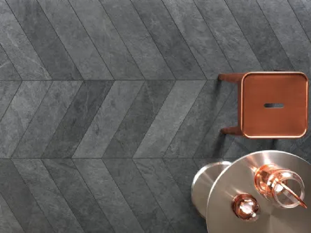 Piastrelle Waterfall Gray Chevron di Lea Ceramiche