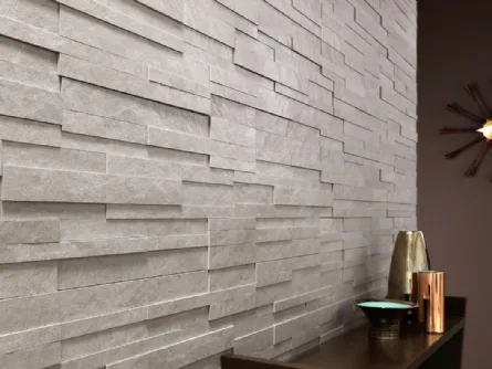 Piastrelle Waterfall Ivory Flow 3D di Lea Ceramiche