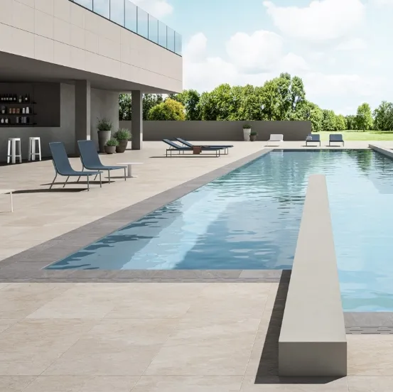 Piastrelle Waterfall Silver Flow Ivory Outdoor di Lea Ceramiche